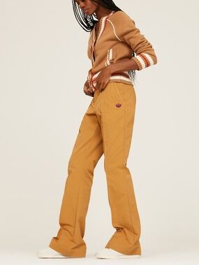 Adidas X Wales Bonner Belted Logo Flare Unisex Chino Pants size Medium